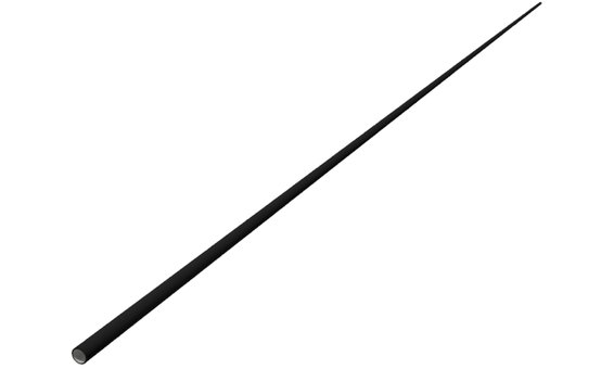 Schneefangrohr schwarz, 6000 mm