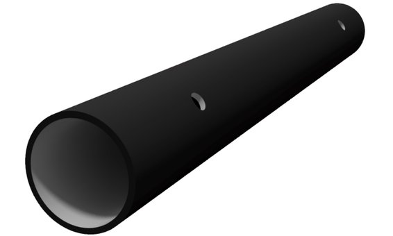 Schneefangrohr Verbinder schwarz