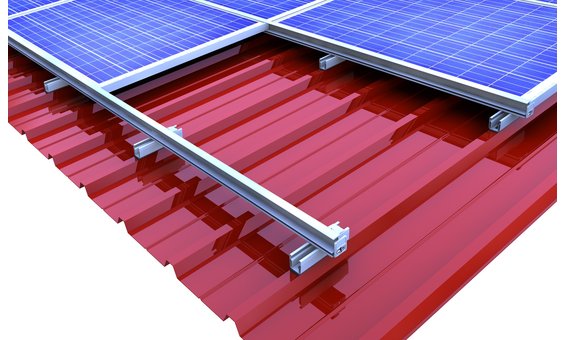 novotegra Sistema di inserimento del tetto in lamiera trapezoidale profilo corto