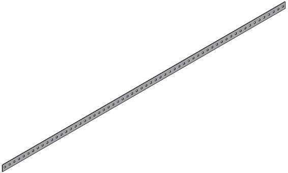 novotegra Alu-Lochband 1200 x 25 x 1.5 mm