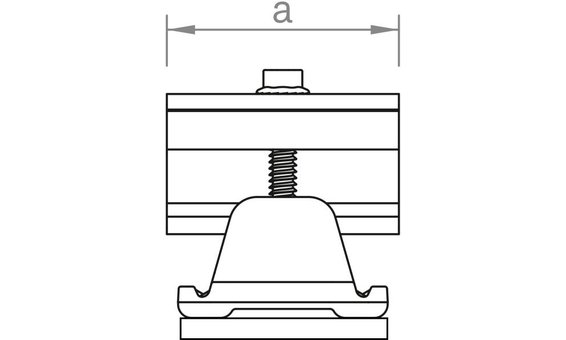 novotegra Modulklemme C-Schiene gerahmt