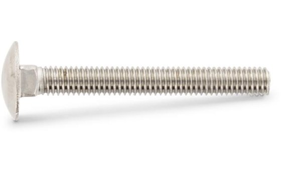 novotegra Flachrundschraube DIN 603-M8x25 A2 mit Vierkant