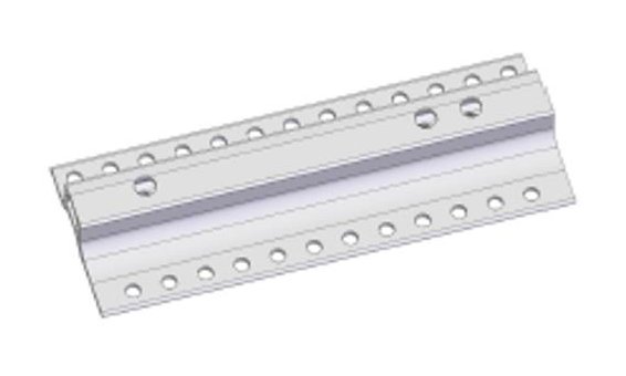 novotegra Grundprofil Biberschw. L=260mm (VPE 25)