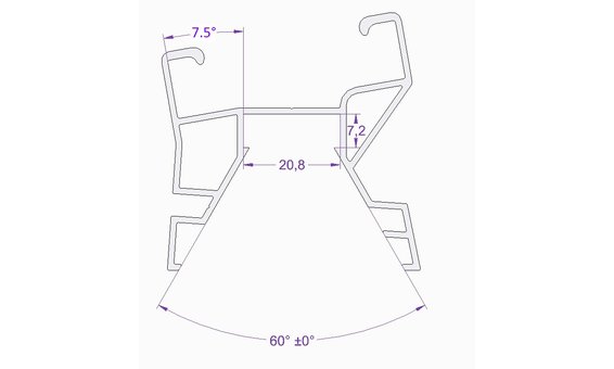 novotegra Rail porteur modulaire Toiture en gravier Sud/Est-Ouest 5.40 m