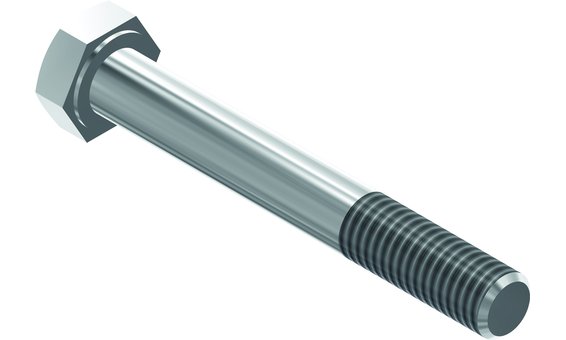 novotegra Sechskantschraube Schaft M8x60 A2 DIN931 (VPE100)