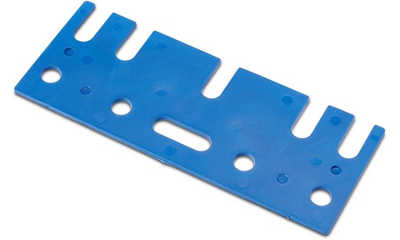 novotegra Unterlegplatte Dachhaken PP blau, 2mm