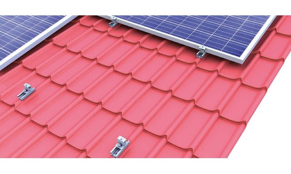novotegra Système de serrage pour toits en tôle ondulée / tuiles métalliques