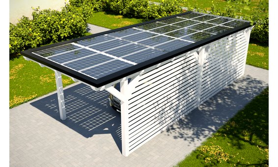 Solarglas Carport V3 | 3.16 x 9.35 m | 24 Module | 4.32 kWp