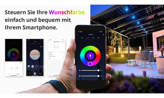 Solarglas Zubehör LED Ambiente Beleuchtung