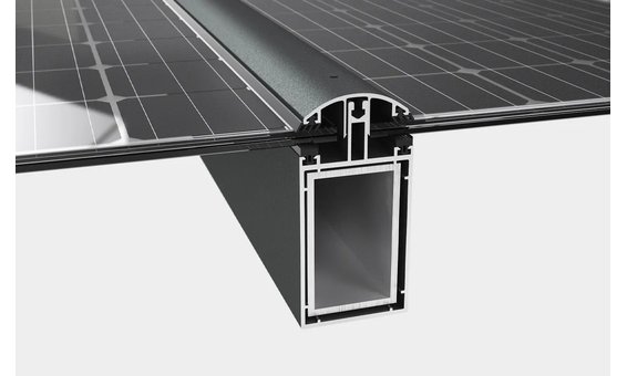 Solarglas Abri de voiture solaire alu/acier