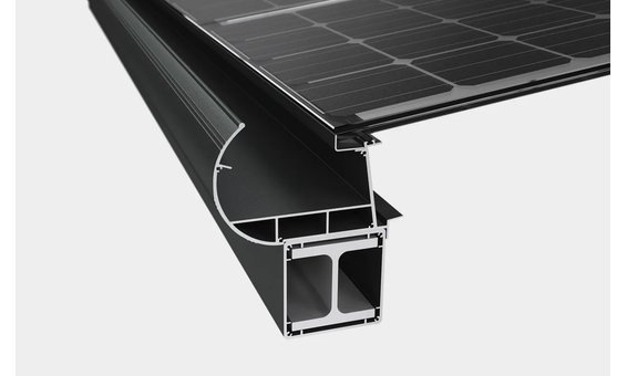 Solarglas Abri de voiture solaire alu/acier