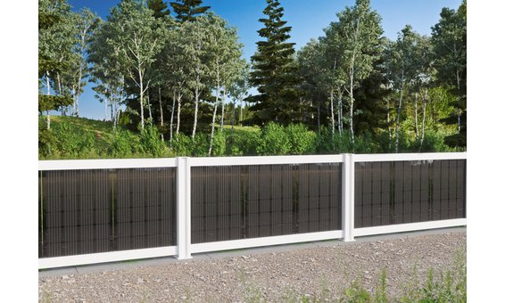 Solarglas SOLARZAUN DUPLEX Option Blackdesign Hochglanz