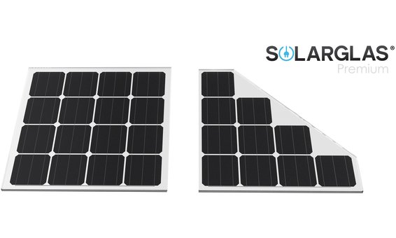 Solarglas Extension de terrasse à partir du standard avec panneaux factices (sans puissance électrique)