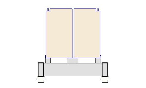 Hoppecke Telaio pavimento 1E2R165