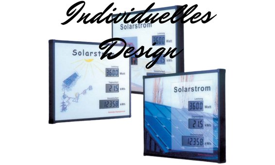 Schneider Grossanzeigen Option Layout (für PV3-LC, PV3-LED, PV3-LED-DOT)