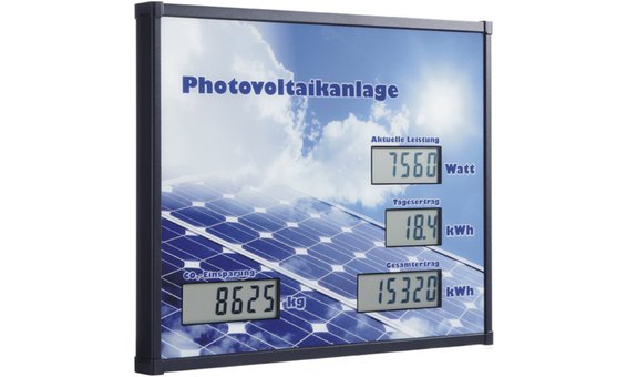 Schneider Grossanzeige PV3-LC, Aussen- und Innenbereich