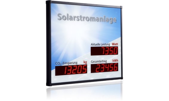 Grand écran d’affichage Schneider Vitrine PV3-LED-DOT, y compris kit d’attaches murales