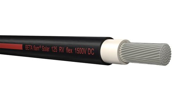 Studer Cables BETAflam Solar 125 RV flex 4 - 500 m, noir/rouge