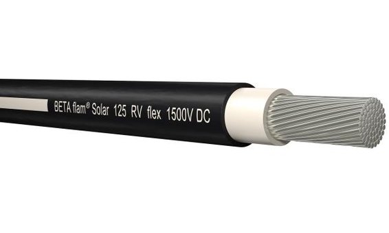 Studer Cables BETAflam Solar 125 RV flex 6 - 500m, nero/bianco