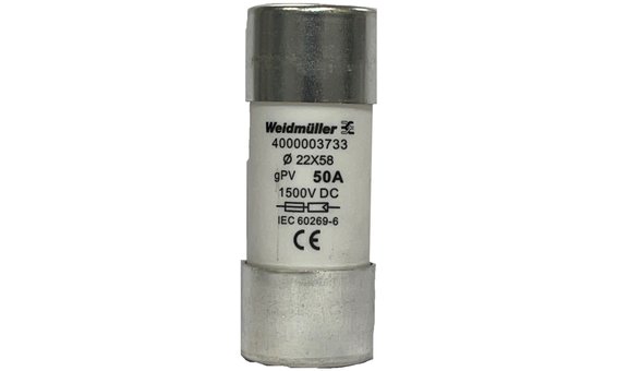 Fusible 22x58 50A 1500VCC gPV