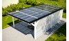 Solarglas Solarcarport Holz